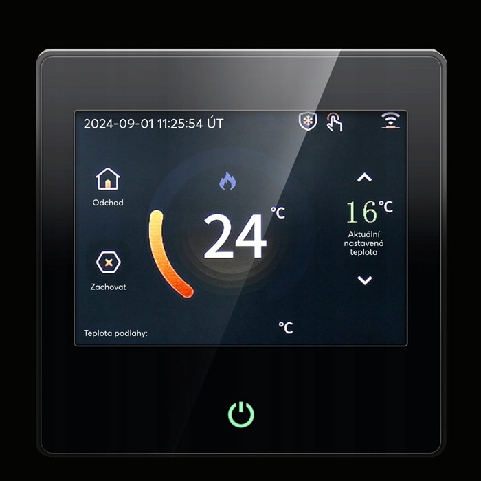 Dotytkový termostat